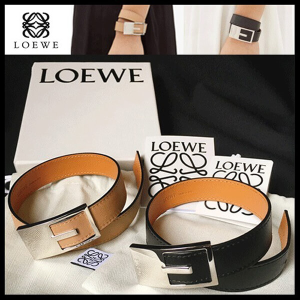 LOEWE ロエベ コピー バックルレザーブレスレット 20052110